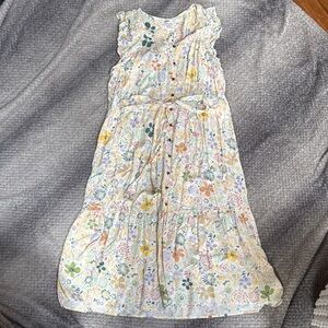 Floral Tiered Dress - Pastel Multi